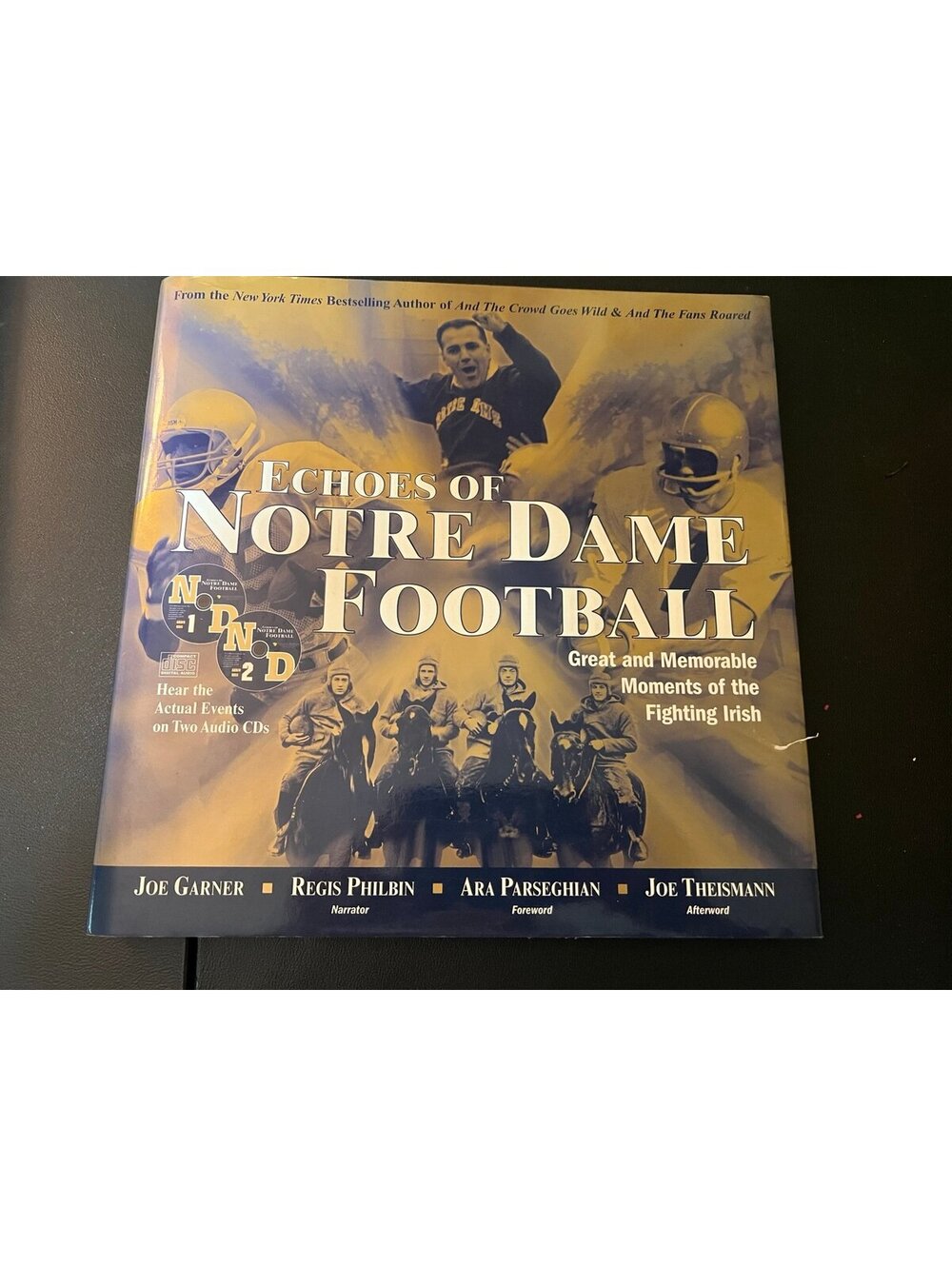 Echoes of Notre Dame college football hardcover dust jacket book